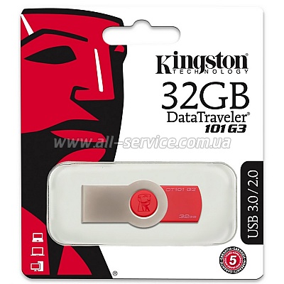  32GB Kingston DT101 G3 (DT101G3/32GB)