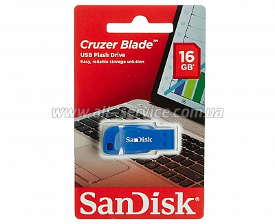  16GB SanDisk Cruzer Blade Blue Electric (SDCZ50C-016G-B35BE)