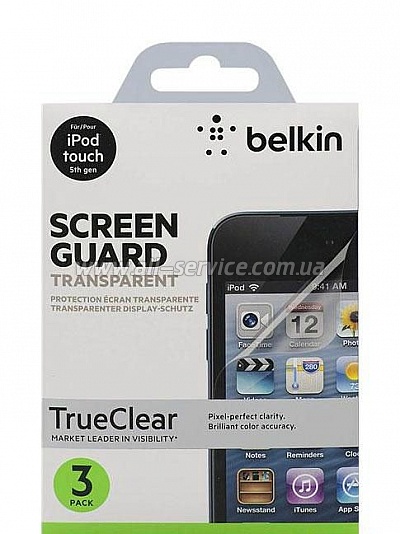   iPd touch 5Gen Belkin Screen Overlay CLEAR 3in1 (F8W208cw3)