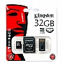   32GB KINGSTON microSDHC Class 10 + SD  + USB  (MBLY10G2/32GB)