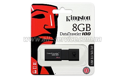  8GB KINGSTON DT100 G3 (DT100G3/8GB)