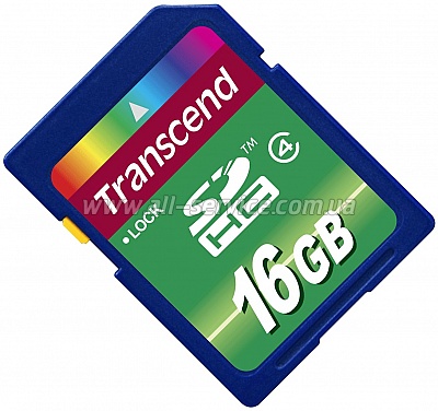   16GB TRANSCEND SDHC CLASS 4 (TS16GSDHC4)