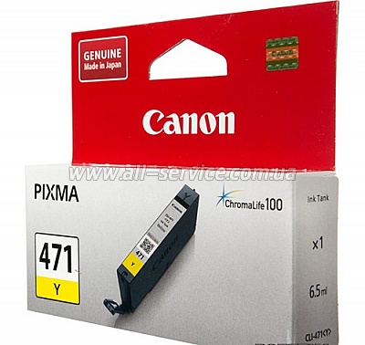  Canon CLI-471Y PIXMA MG5740/ MG6840 Yellow (0403C001)