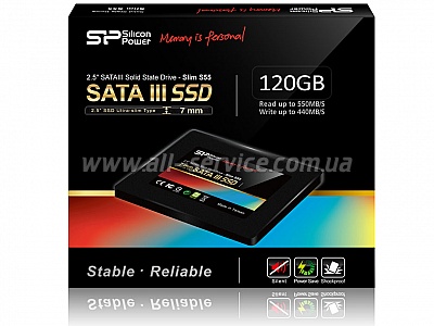 SSD  SILICON POWER S55 120Gb SATAIII (SP120GBSS3S55S25)