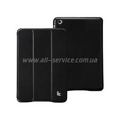  JISONCASE Executive Smart Case for iPad mini 1/2/3 Black (JS-IDM-01H10)