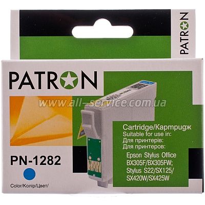  EPSON T1282 (PN-1282) CYAN PATRON