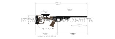  MDT LSS-XL  Savage SA10,11,12,16 (909185)