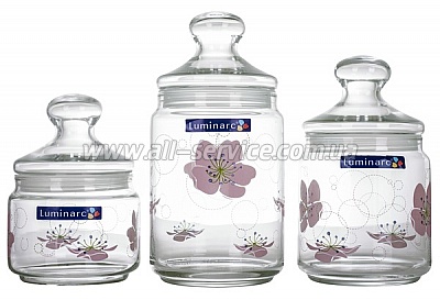 Набор банок Luminarc CLUB IKUMI (J9128) Набор банок Luminarc CLUB IKUMI (J9128)