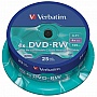  Verbatim DVD-RW 4.7 GB/120 min 4x Cake Box 25 (43639)