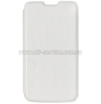  VOIA LG Optimus L90 Dual (D410)  - Flip Case (White)