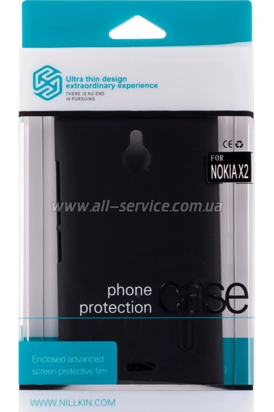  NILLKIN Nokia X2 - Super Frosted Shield (Black)