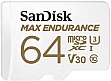   SanDisk 64GB microSDXC C10 UHS-I U3 Max Endurance (SDSQQVR-064G-GN6IA)