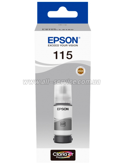  Epson 115 EcoTank L8160/ L8180 Gray (C13T07D54A)
