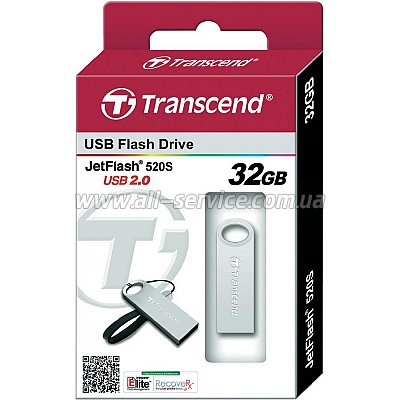  32GB Transcend JetFlash 520 Silver (TS32GJF520S)