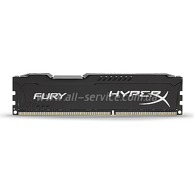  8Gb KINGSTON HyperX OC DDR3, 1600Mhz CL10 Fury Black Retail (HX316C10FB/8)