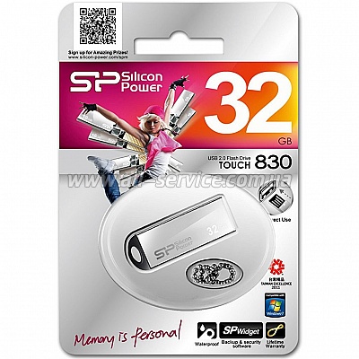  32GB SILICON POWER Touch 830 Silver (SP032GBUF2830V1S)