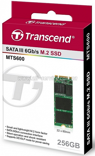 SSD  M.2 Transcend MTS600 256GB 2260 SATA (TS256GMTS600)