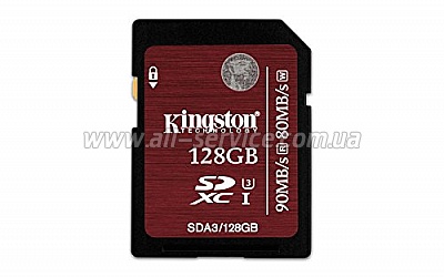   128GB Kingston Ultimate SDXC Class 10 UHS-I U3 (SDA3/128GB)