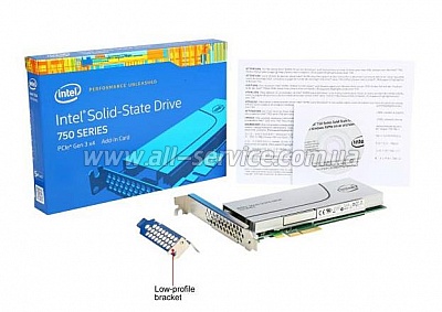 SSD  Intel PCIe 750 FHHL 1.2TB (SSDPEDMW012T4X1)