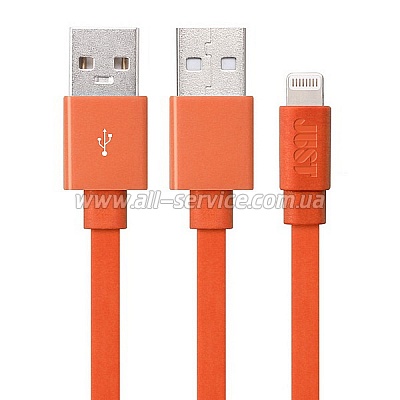  JUST Freedom Lightning USB (MFI) Cable Orange (LGTNG-FRDM-RNG)