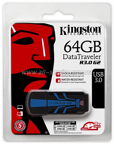  64GB Kingston DT R3.0 G2 (DTR30G2/64GB)