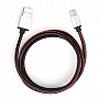   USB 2.0 AM to Type-C 1m pu leather black Vinga (VCPDCTCLS1BK)