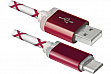  DEFENDER USB08-03LT USB(AM)-MicroBM RedLED backlight 1m (87556)