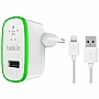   Belkin Usb Wall Home Charger Lightening to USB-A 1.2m 2.4A White (F8J125vf04-WHT)