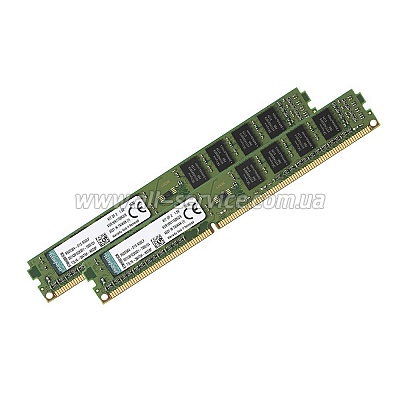  4GBx2 Kingston DDR3 1600Mhz KIT, 1.5V, Retail (KVR16N11S8K2/8)