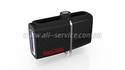  32GB SanDisk USB 3.0 Ultra Dual Drive OTG Black (SDDD2-032G-GAM46)