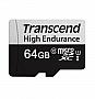   64GB Transcend microSDXC C10 UHS-I U1 High Endurance (TS64GUSD350V)