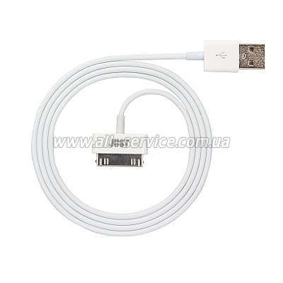  JUST Simple 30 pin USB Cable White 1M (30P-SMP10-WHT)