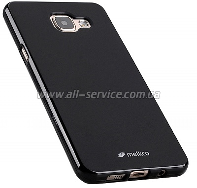  MELKCO Samsung A3/ A310 Poly Jacket TPU Black (SSNGA3TULT2BKMT)