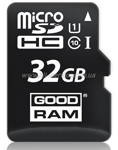   32GB GOODRAM microSDHC Class 10 UHS I +  (M1AA-0320R11)