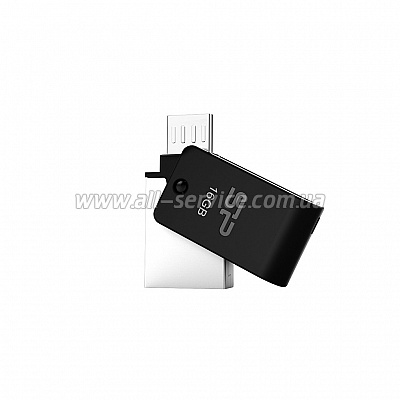 16GB SILICON POWER Mobile X31 OTG, Black (SP016GBUF3X31V1K)