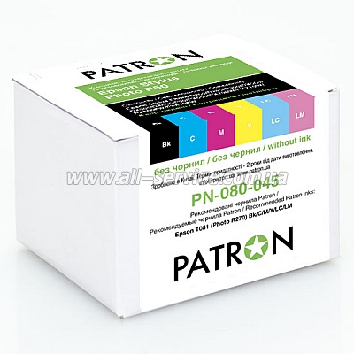 Перезаправляемый картридж EPSON Stylus Photo P50 (Комплект 6 шт) (PN-080-045) PATRON Перезаправляемый картридж EPSON Stylus Photo P50 (Комплект 6 шт) (PN-080-045) PATRON