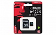   Kingston 64GB microSDXC C10 UHS-I U3 Canvas Go + adapter (SDCG2/64GB)