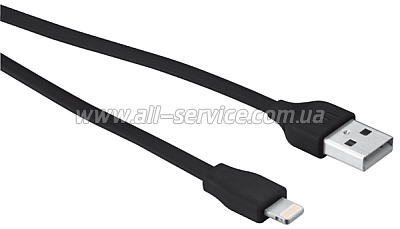 TRUST Lightning/ USB URBAN REVOLT FLAT 20cm black (20131)