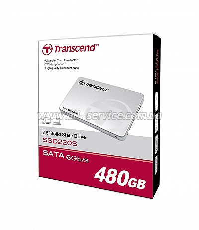 SSD  2.5" Transcend 220 480GB SATA (TS480GSSD220S)
