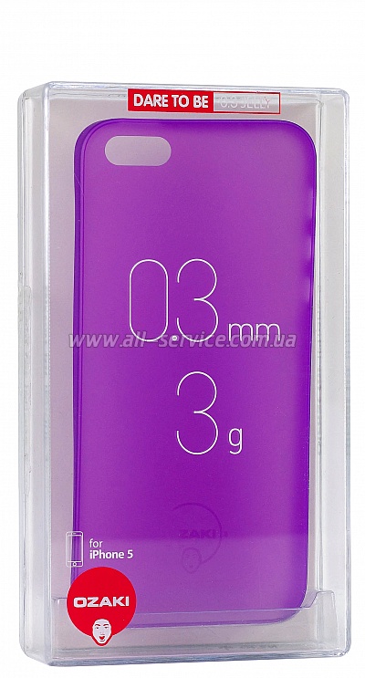 OZAKI O!coat-0.3-Jelly iPhone 5/5S Purple OC533PU