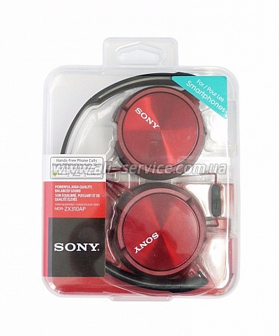  SONY MDR-ZX310 Red