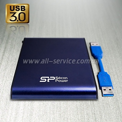  500GB SILICON POWER Armor A80 USB 3.0 Blue (SP500GBPHDA80S3B)