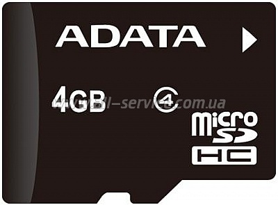   4GB ADATA Micro SD SDHC class 4 (AUSDH4GCL4-R)