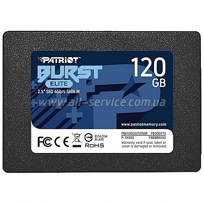 SSD  PATRIOT Burst Elite 120GB (PBE120GS25SSDR)