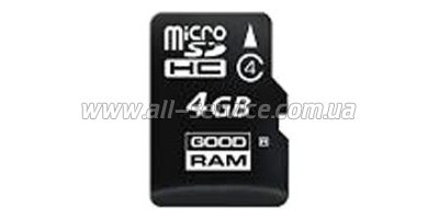   4GB Goodram microSD (SDU4GHCGRSR)