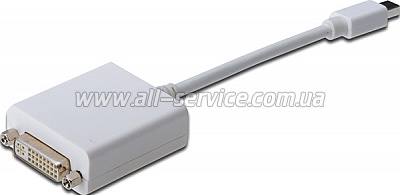  ASSMANN MiniDisplayPort to DVI-I AM/ AF 0.15m white (AK-340406-001-W	)