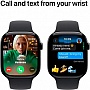 - Apple Watch Series 10 GPS 46mm Jet Black Aluminium Case with Black Sport Band - S/M (MWWP3QH/A)