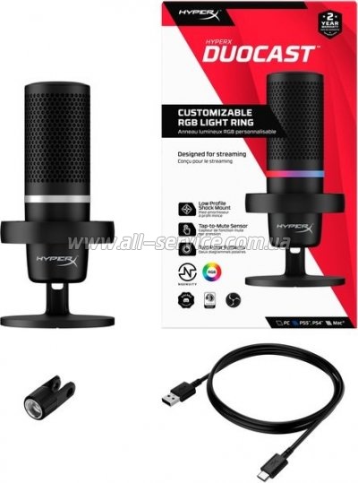  HyperX DuoCast Black (4P5E2AA)