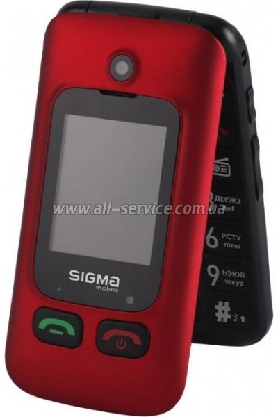 ��������� ������� Sigma Comfort 50 Shell Duo Type-C Red Black (4827798212516)