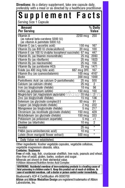  Bluebonnet Nutrition   , MultiONE, 30   (BLB0126)